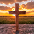 Cherry Wooden Cross